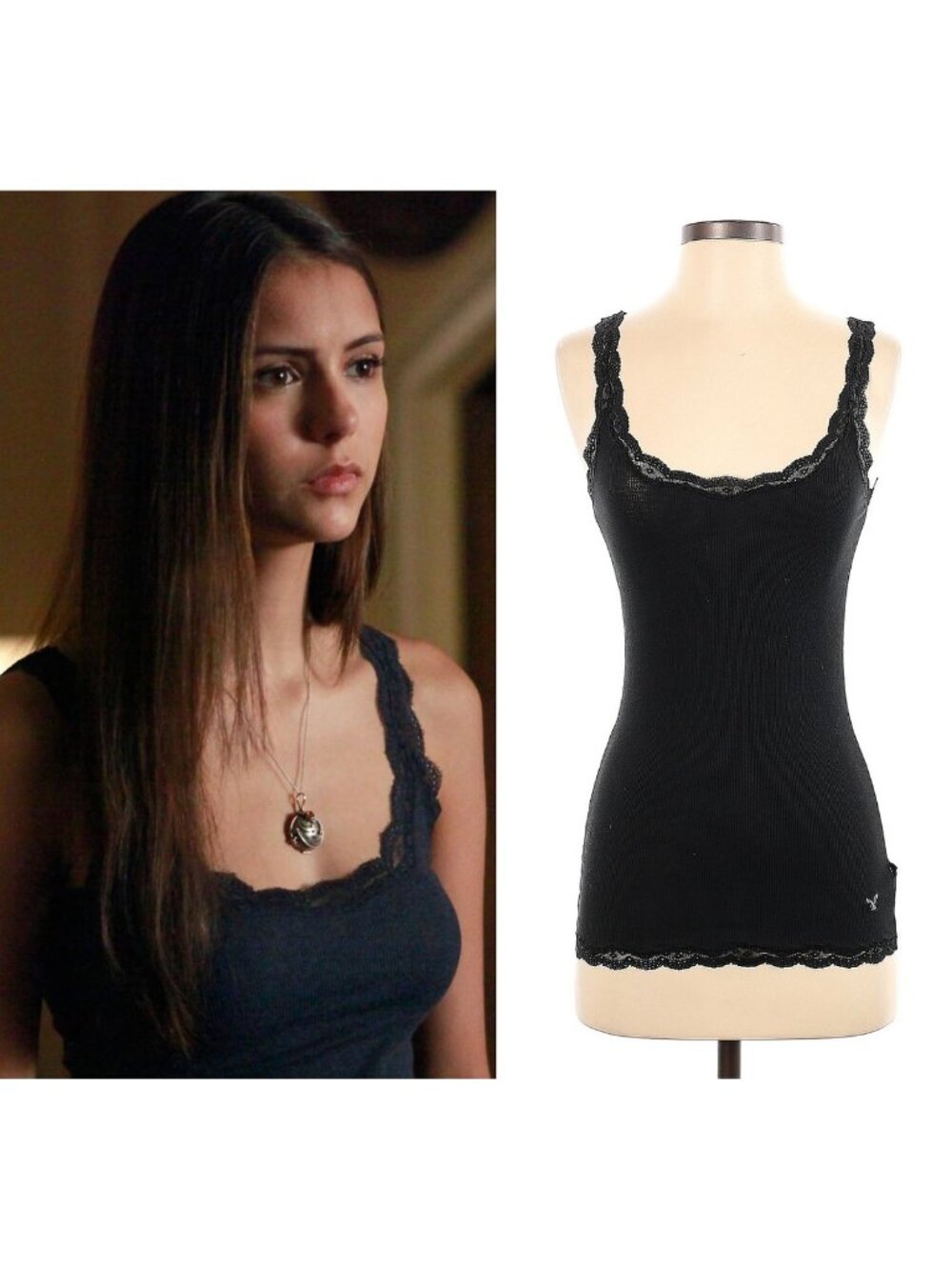 ASO ELENA GILBERT THE VAMPIRE DIARIES TVD Alt Color Tank Top RARE VINTAGE